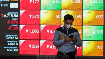 Bursa Saham Sepi, Nilai Transaksi Anjlok 68 Persen Jadi Rp5,25 triliun