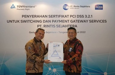 Rintis Sejahtera Raih Sertifikasi PCI DSS 3.2.1 untuk Sistem Pembayaran Utama