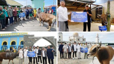 Berbagi Berkah Iduladha, PKT Salurkan Bantuan 9 Sapi Kurban