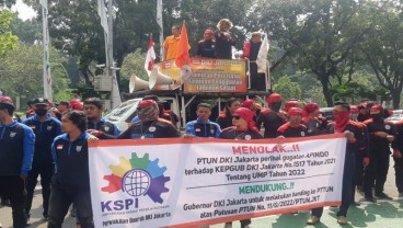 Massa KSPI Mulai Datangi Balai Kota, Minta Anies Banding Putusan UMP DKI