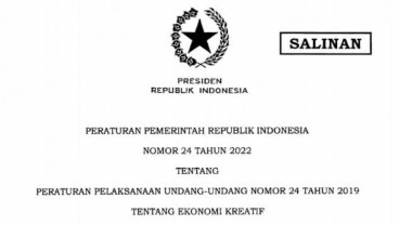 Jokowi Teken PP Nomor 24/2022: Pelaku Ekonomi Kreatif Bisa Dapat Insentif