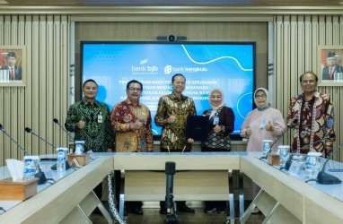 Bank BJB Teken PKS Penyertaan Modal Bank Bengkulu