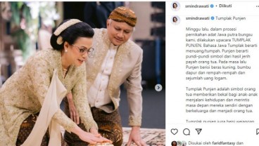 Pernikahan Putra Bungsu Sri Mulyani, Ada Ritual Upacara Tumplak Punjen