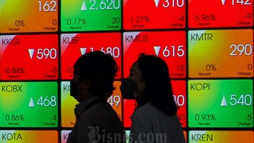 IHSG Lesu Sesi I, Saham Teknologi GOTO, ARTO, EMTK Anjlok
