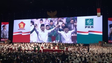 Kompak! Prabowo-Cak Imin Berbalas Pantun di Deklarasi Koalisi Gerindra-PKB