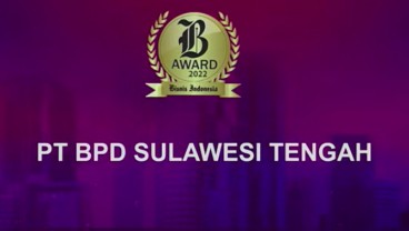 Bank Sulteng Raih Penghargaan BPD Terbaik Wilayah Sulawesi hingga Papua dalam Bisnis Indonesia Award 2022