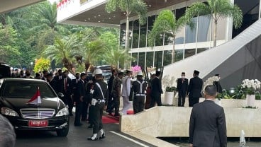 Sidang Tahunan: Megawati, JK, Ma'ruf Amin hingga Menteri Tiba di Gedung MPR/DPR