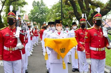 Tim Pancasila Sakti Siap Bertugas di Upacara Penurunan Bendera di Istana Merdeka