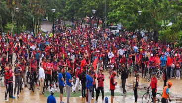 PDIP Gelar Banteng Gowes Kemerdekaan di Pontianak