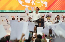Presiden Jokowi Menyerahkan NIB Bagi Nasabah PNM Jayapura