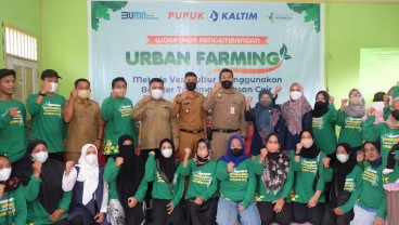 Kembangkan Urban Farming dan Pemanfaatan Kitosan, Pupuk Kaltim Bekali Warga Selambai Teknik Vertikultur