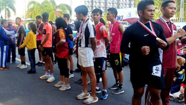 Haornas, Ratusan Runners Ikuti Lomba Lari Jelajah Alam 5K
