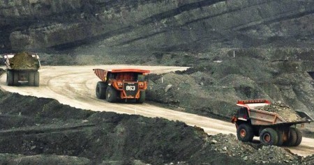 Operasional tambang batu bara kelompok usaha Bumi Resources./bumiresources.com