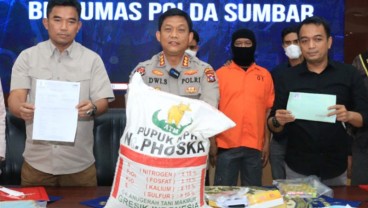 Polda Sumbar Sita 13 Ton Pupuk Jenis NPK yang Tak Sesuai Izin Produksi