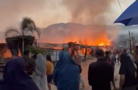 Gempa Terkini, Pasar Sarulla Tapanuli Utara Terbakar Akibat Konsleting Listrik