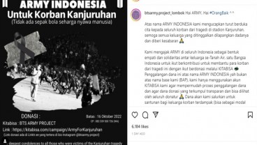 BTS Army Donasi Korban Stadion Kanjuruhan Malang, Dana Terkumpul hingga Rp400 Jutaan