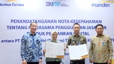 Kimia Farma (KAEF) Gandeng Bank Mandiri (BMRI) Perkuat Digitalisasi Bisnis