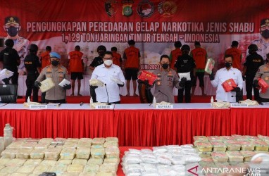 Polri Gagalkan 4 Kasus Penyelundupan 270,283 Kg Narkotika dari Malaysia