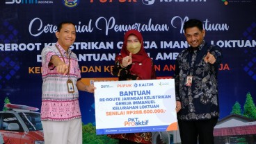 Optimalisasi Sarana Ibadah, Pupuk Kaltim Reroute Jalur Listrik Gereja POUK Immanuel Loktuan