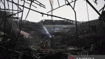 Heru Pastikan Kubah Masjid JIC yang Terbakar akan Diperbaiki