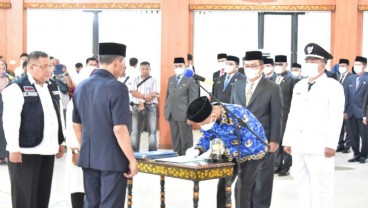 Pemkab OKI Lantik dan Rotasi Puluhan Pejabat