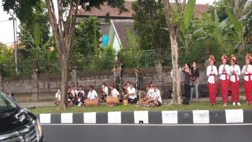 Baleganjur Gamelan Bali Sambut Kedatangan Delegasi di KTT G20