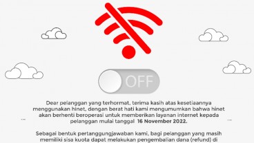 Berca Tutup Layanan Internet Hinet Mulai Besok 16 November 2022 