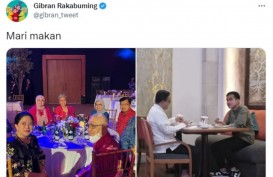 Gibran Sandingkan Foto Makan dengan Anies dan Gala Dinner G20 SBY-Megawati