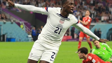 Hasil Amerika Serikat Vs Wales: Gol Weah Bawa AS Unggul Tipis (Babak 1)