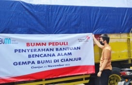 Telkom Salurkan Bantuan Sembako Bagi Korban Gempa Cianjur