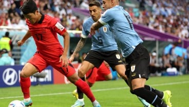 Hasil Uruguay vs Korea Selatan Imbang, Sundulan Goding Kena Tiang