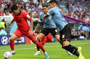 Hasil Uruguay vs Korea Selatan Imbang, Sundulan Goding Kena Tiang