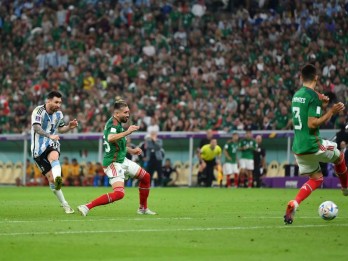 Hasil Piala Dunia 2022 Argentina vs Meksiko: Kaki Kiri Messi Buat Tim Tango Unggul