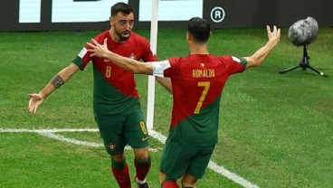 Portugal vs Uruguay: Bruno Fernandes Terkecoh dengan Selebrasi Cristiano Ronaldo