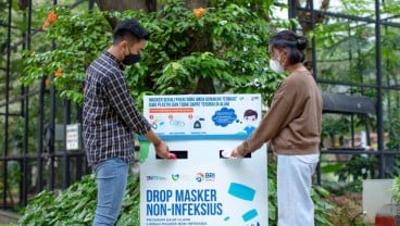 Limbah Masker Terurai 300 Tahun, BRI Ubah Jadi Pot Tanaman