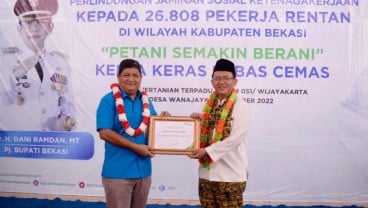 BPJS Ketenagakerjaan Lindungi 26.808 Petani Di Kabupaten Bekasi