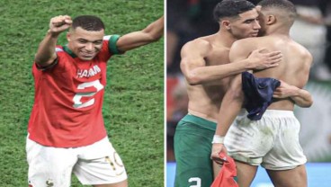 Prancis 2-0 Maroko: Manisnya Bromance Achraf Hakimi dan Kylian Mbappe