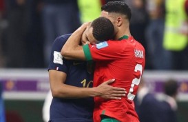 Ucapan Mbappe Saat Memeluk Hakimi Usai Prancis Bekuk Maroko 2-0