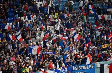 Bentrok Lagi, Suporter Prancis Ngamuk atas Kekalahan Les Bleus