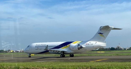 PT Transnusa Aviation Mandiri bakal pakai pesawat COMAC ARJ21-700 buatan China. / Dok. TransNusa