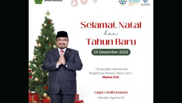 Pesan Menag di Perayaan Natal 2022: Tebarkan Nilai-nilai Kebaikan