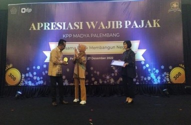 KPP Palembang Apresiasi 25 Perusahaan Wajib Pajak Terbesar