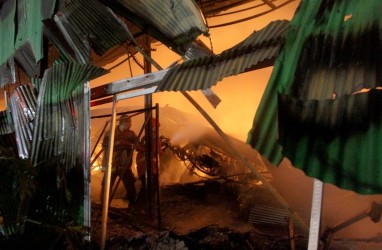 Pasar Sentral Makassar Terbakar, 931 Kios Terdampak