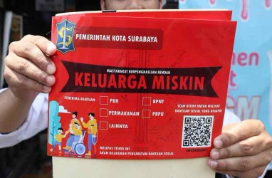 Jumlah Warga Miskin Surabaya Turun 83,1 Persen di 2022
