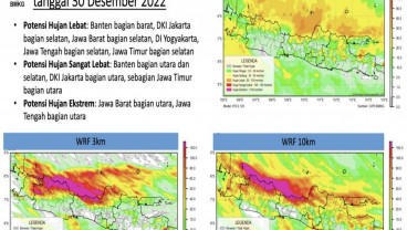 Ini Prediksi Cuaca Malam Tahun Baru 2023 di Jabodetabek