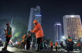 Sampah Sisa Perayaan Tahun Baru 2023 di Jakarta Tembus 74 Ton