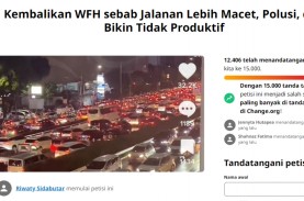 Macet dan Tak Produktif, Hampir 15 Ribu Orang Dukung…
