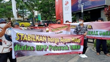 Harga Ayam Hidup Anjlok, Peternak Demo di Kantor Kemendag