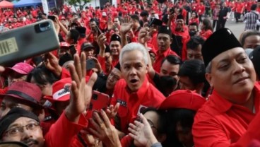 HUT Ke-50 PDIP, Kader Teriak Ganjar Presiden!