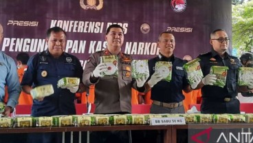 Polri Bekuk 10 Tersangka Jaringan Narkoba Malaysia-Indonesia